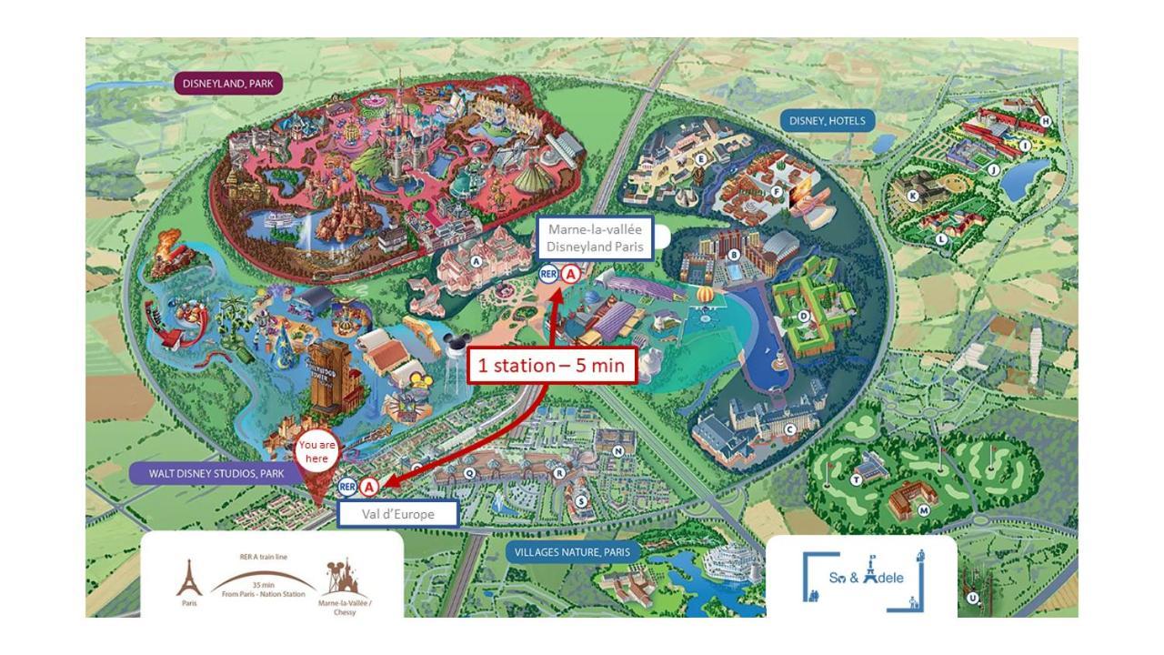 Studio Zen - Shopping Center And Train Station 500M - Disneyland Paris 5Min Montévrain Exterior photo